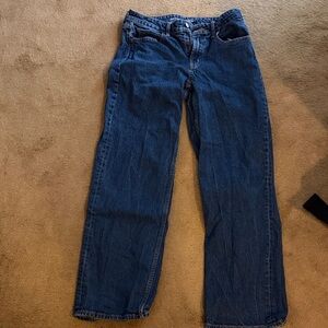 Old Navy Dark Blue Wide Leg Jeans
